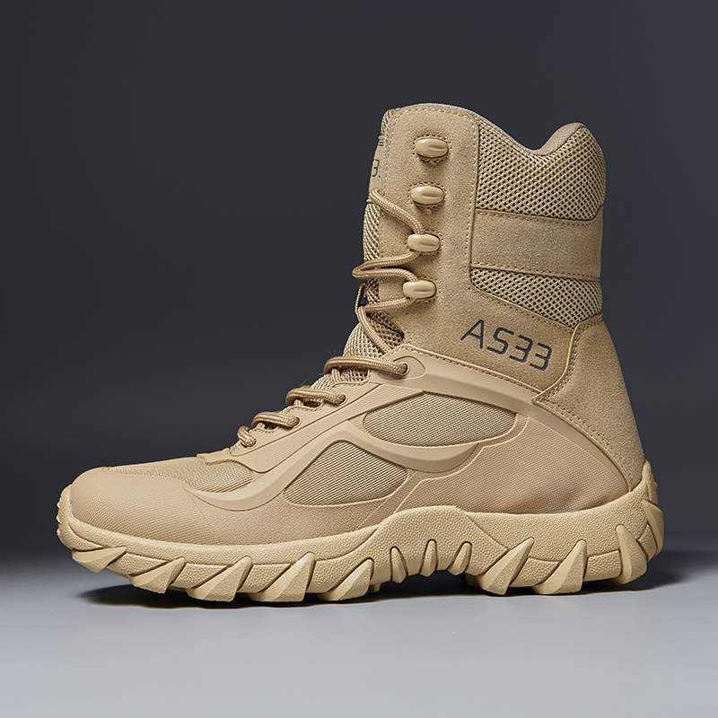 Kids Outdoor Climbing Structure - Men Tactical Boot Safety Anti-Slip Military