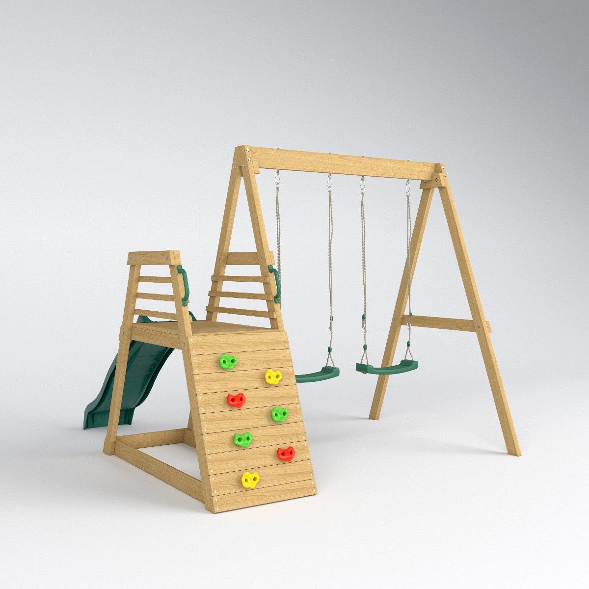 Kids Outdoor Gym - 2026 Jungle Gym Slide Swing Garden
