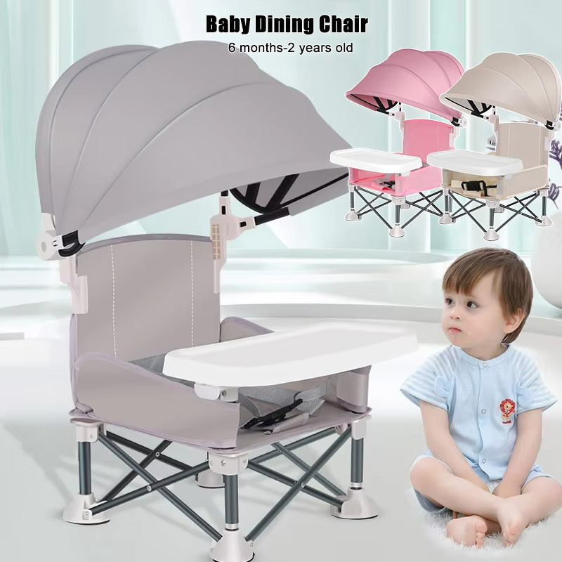 Kids Outdoor Foldable Chair - Baby Foldable Dining Chair Aluminum Alloy