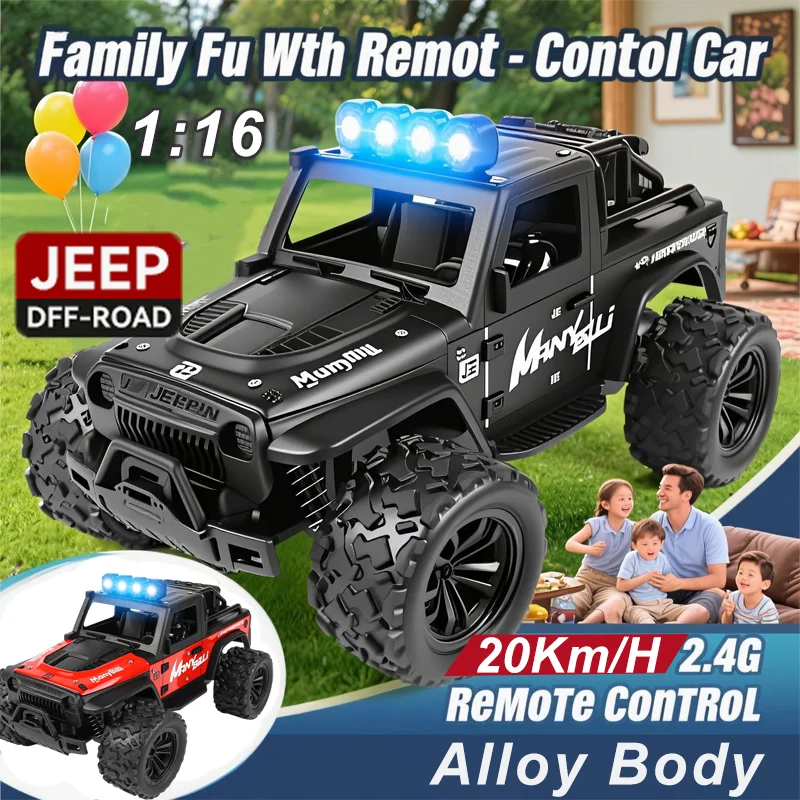 Kids Outdoor Jeep - New Alloy JEEP Racing 1:16 Scale