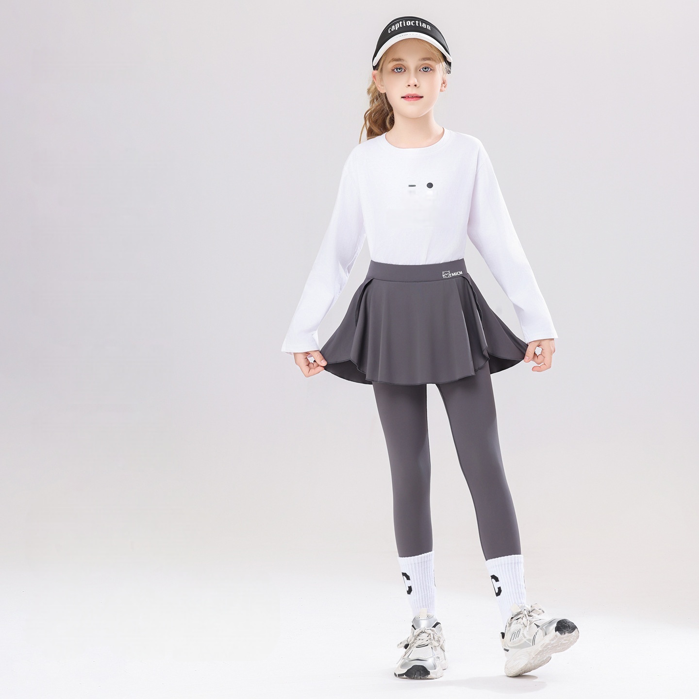 Kids Outdoor Yoga - 2026 New Girls Skirted Leggings Children