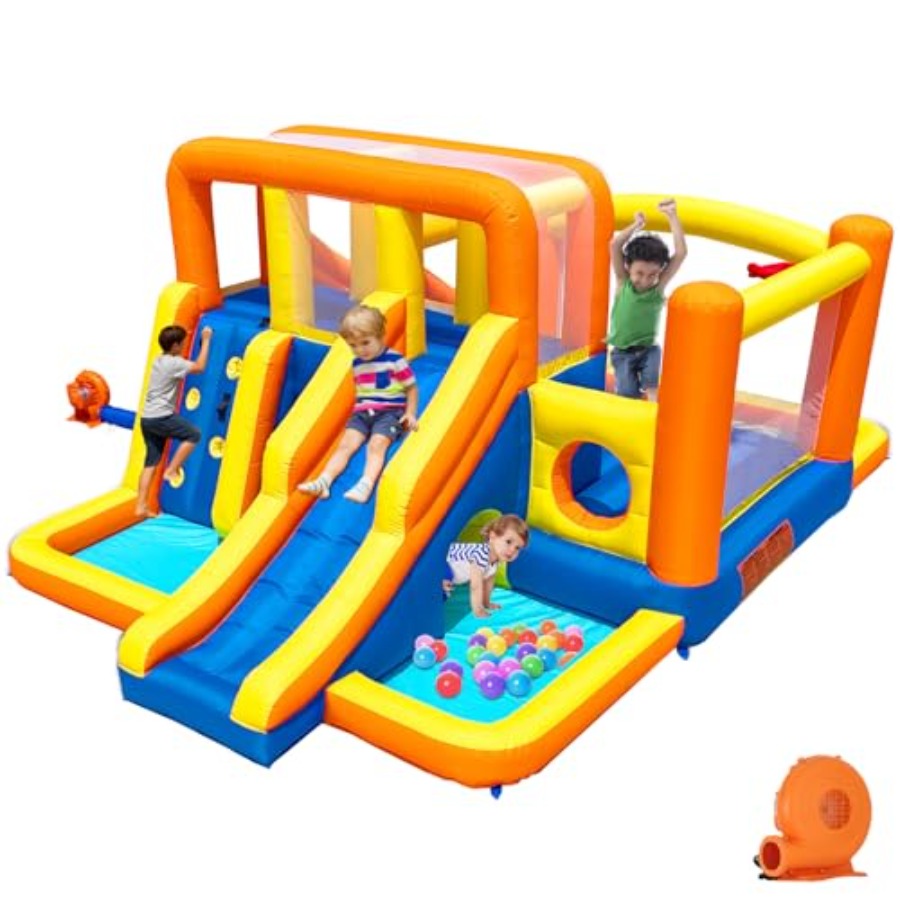 Kids Outdoor Zone - Outdoor bounce house water slide combo