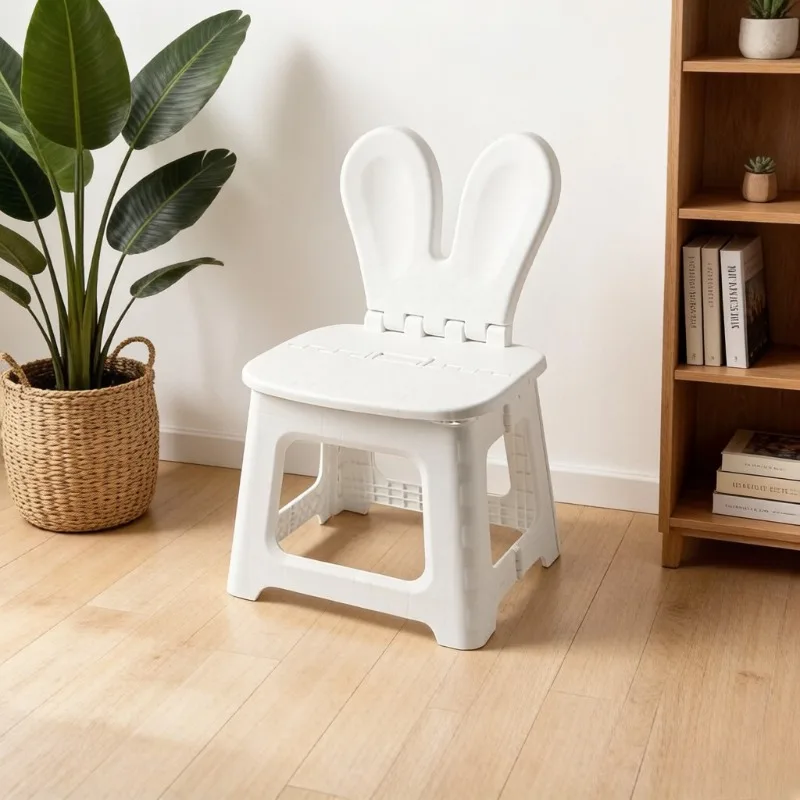 2PCS Thickened Rabbit Cartoon  - Kids Outdoor Folding Chair review and price