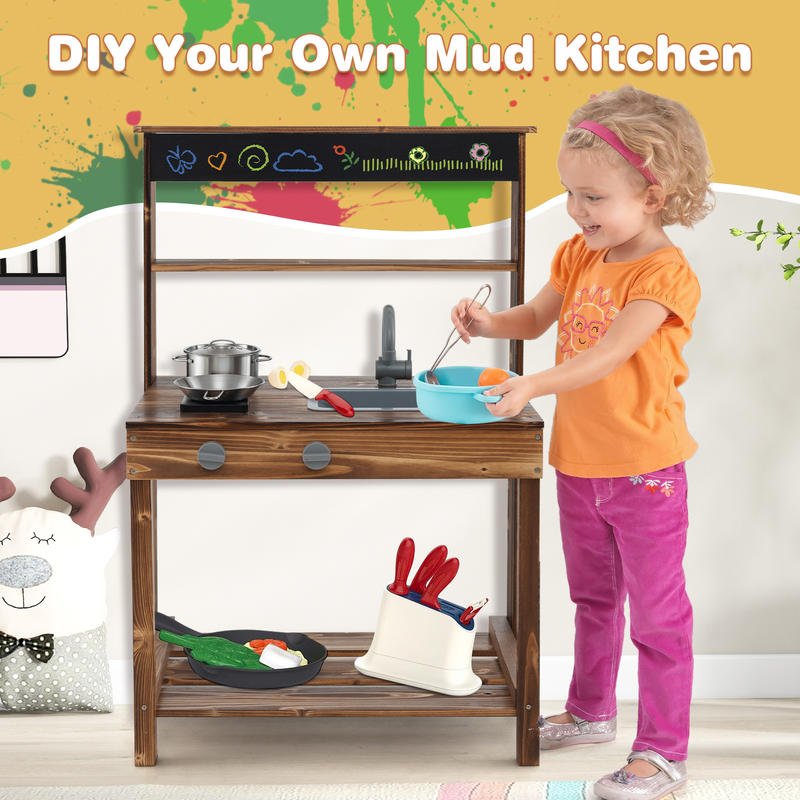Outdoor Mud Kitchen for Kids w - Kids Outdoor Sink review and price