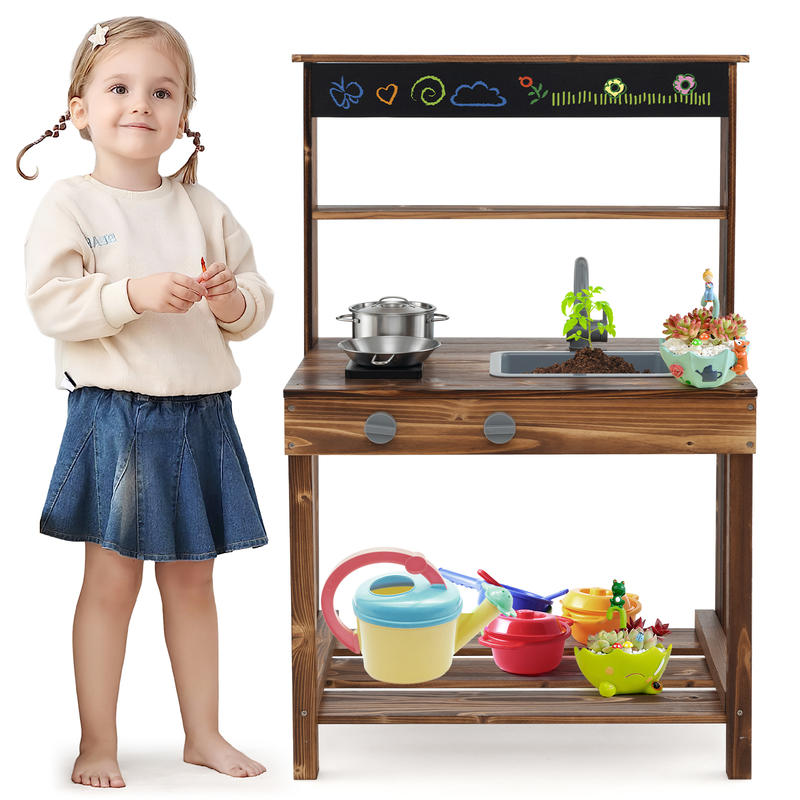 Outdoor Mud Kitchen for Kids w - Kids Outdoor Sink review and price