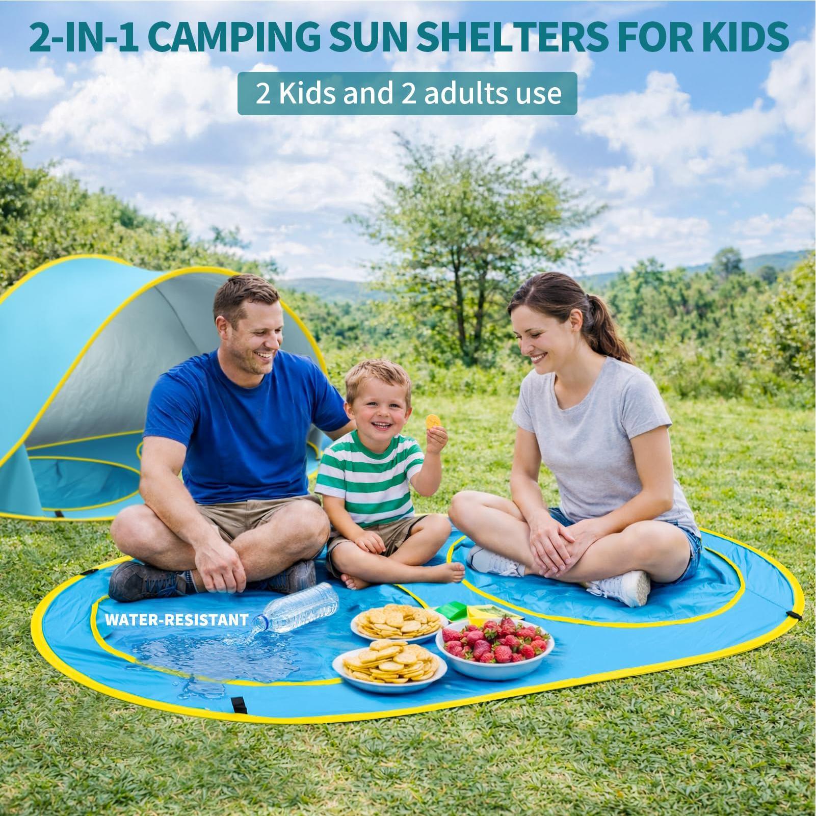 Kid Beach Tent With Pool UV Pr - Kids Outdoor Tent review and price