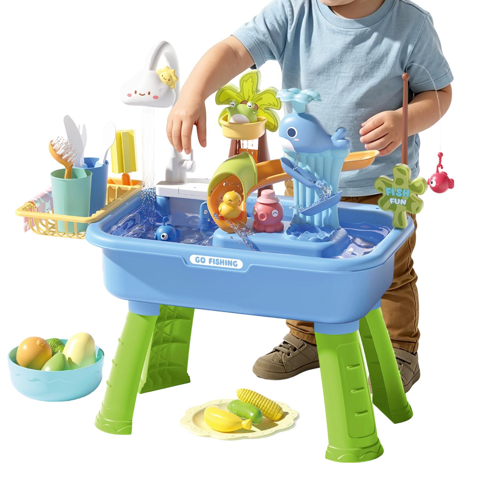 43Pcs Electric Kids Water Tabl - Kids Outdoor Sensory Table review and price