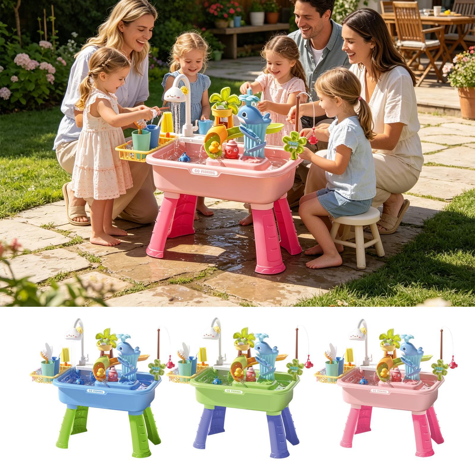 43Pcs Electric Kids Water Tabl - Kids Outdoor Sensory Table review and price