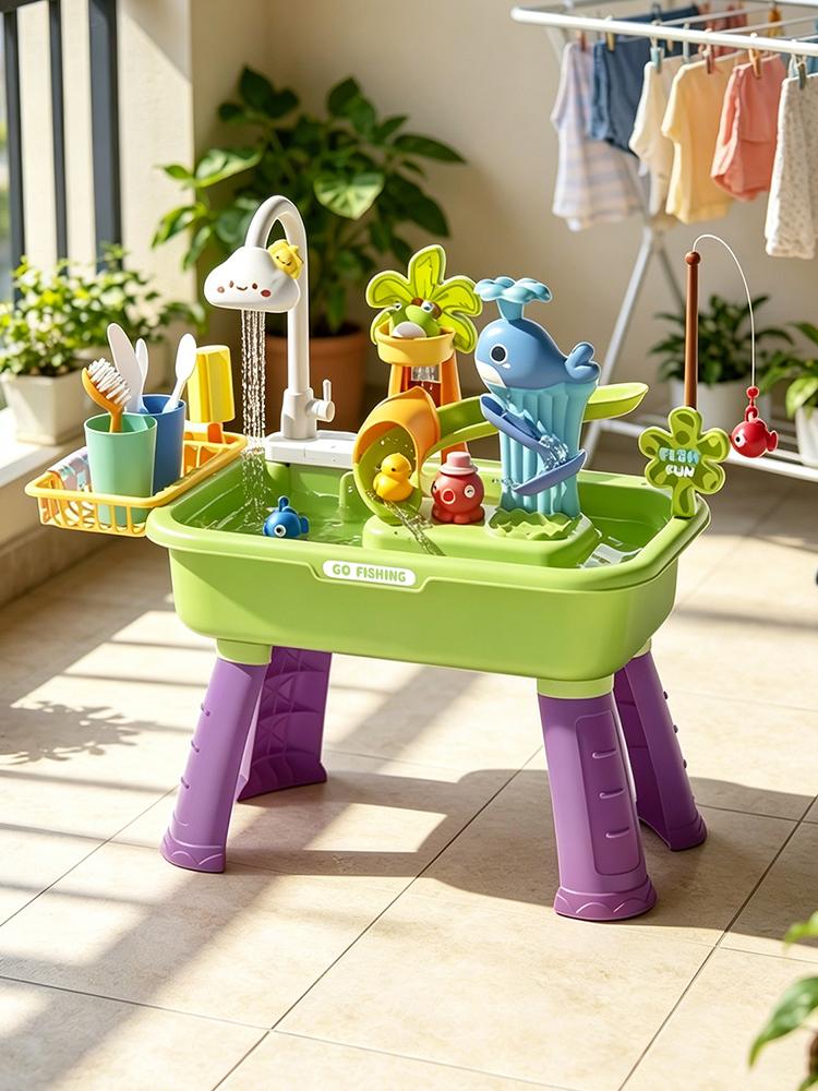 43Pcs Electric Kids Water Tabl - Kids Outdoor Sensory Table review and price