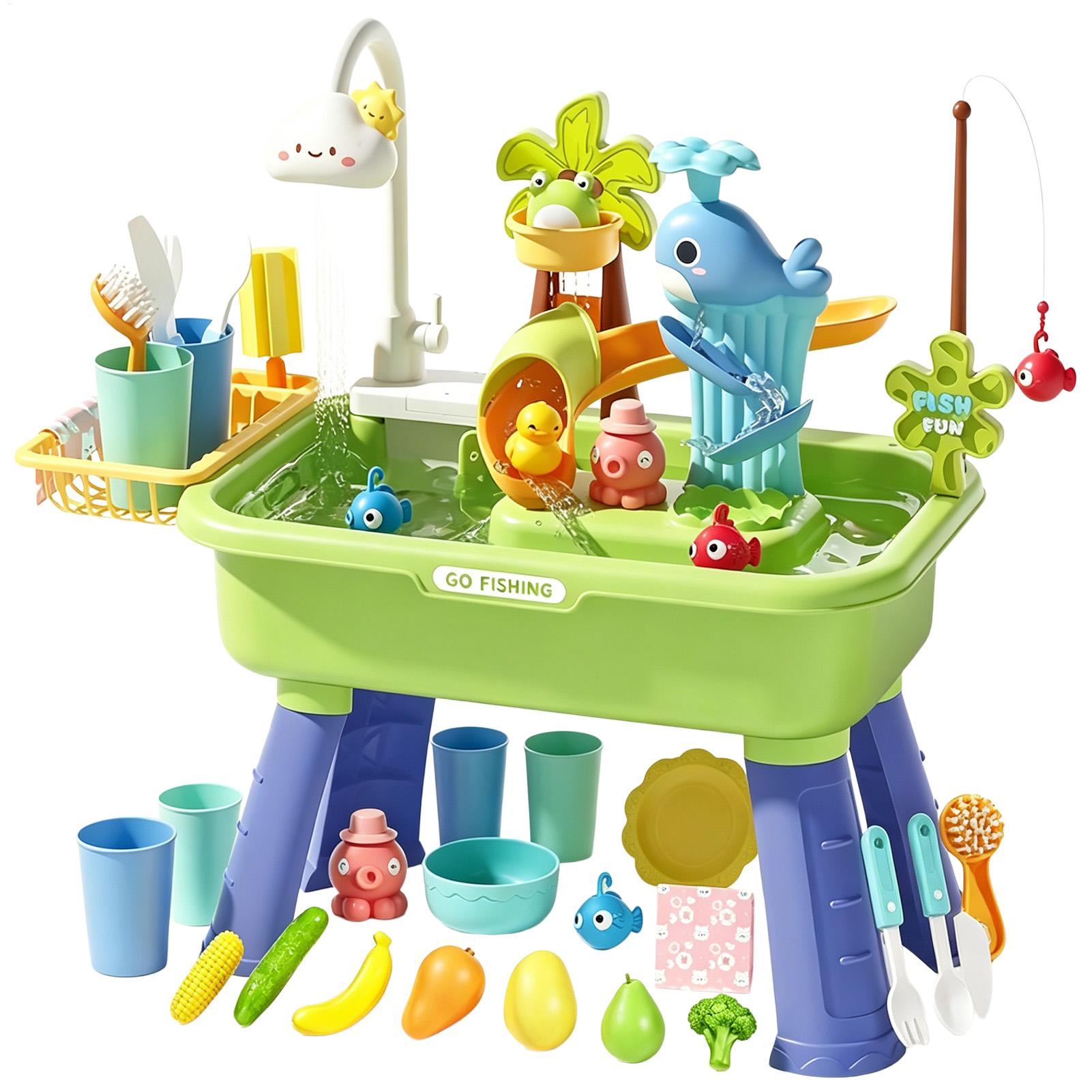 Kids Water Table with Pump, Se - Kids Outdoor Sensory Table review and price