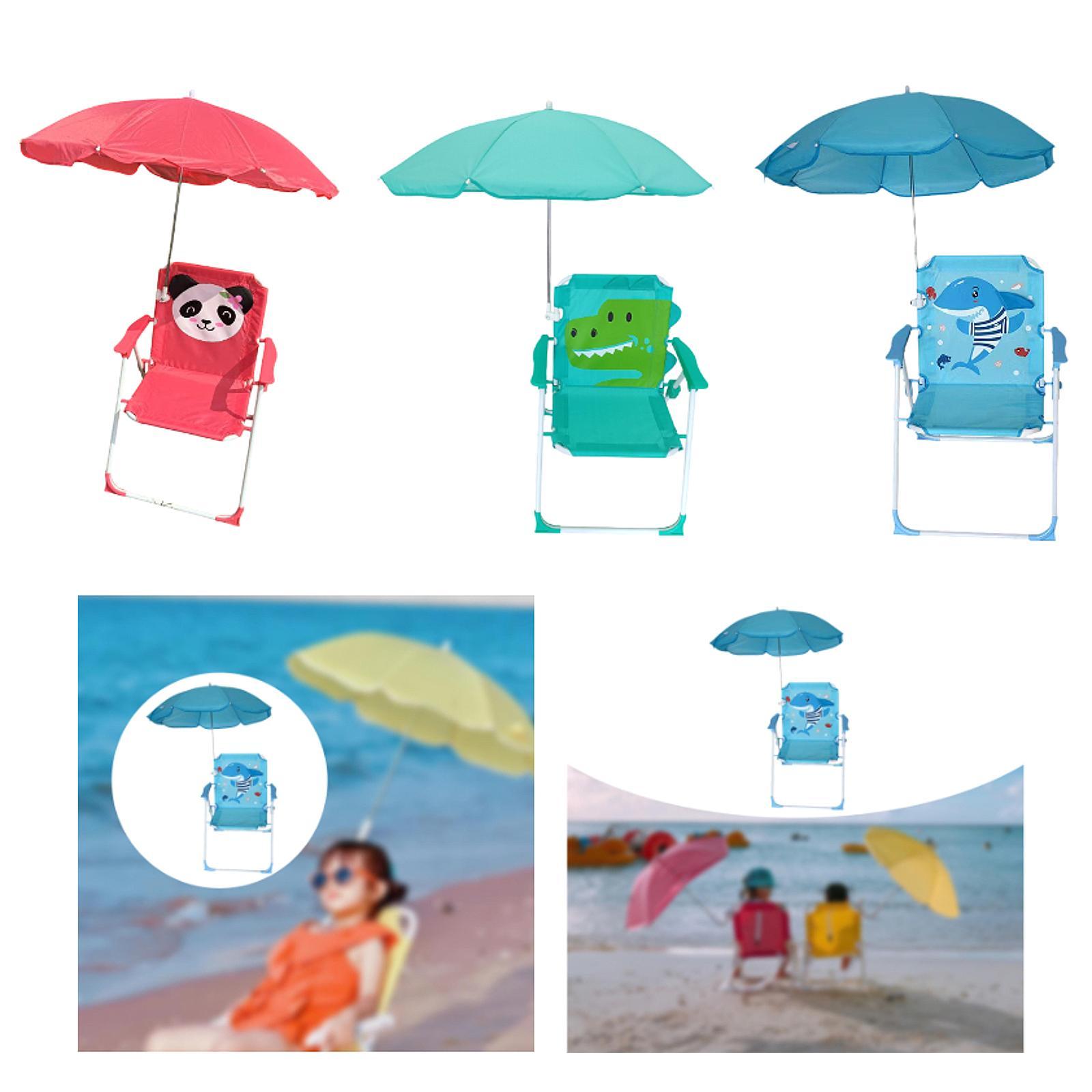 Kids Beach Chairs with Umbrell - Kids Outdoor Foldable Chair review and price