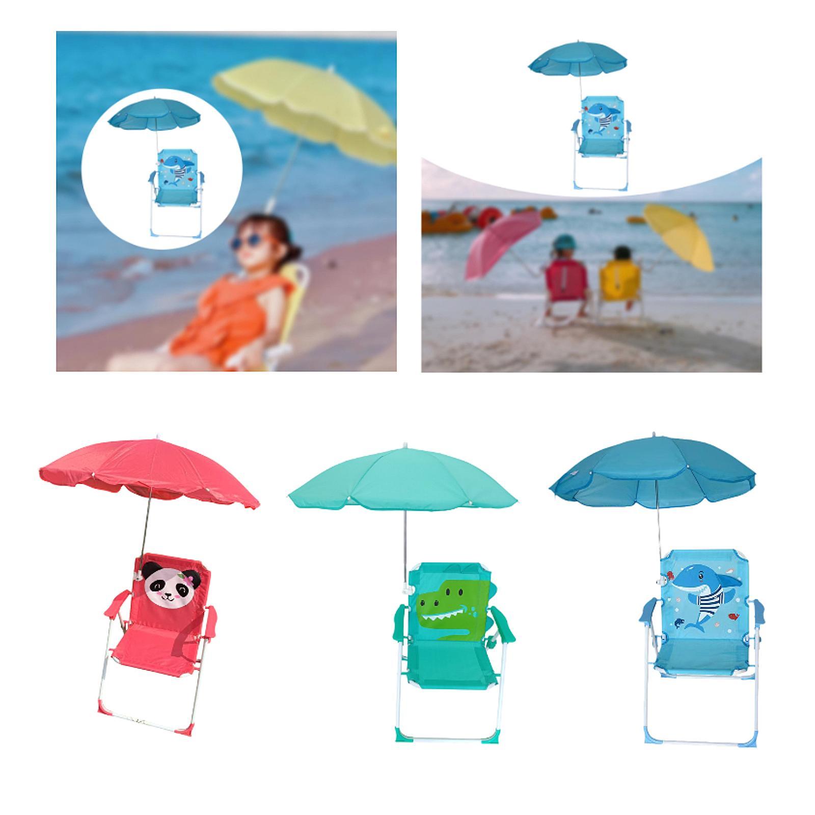 Kids Beach Chairs with Umbrell - Kids Outdoor Foldable Chair review and price