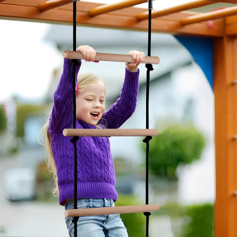 Children Climbing Rope Ladder  - Kids Outdoor Climbing Structure review and price