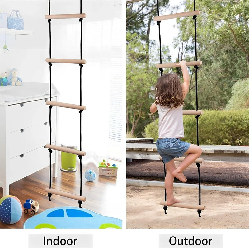 Children Climbing Rope Ladder  - Kids Outdoor Climbing Structure review and price