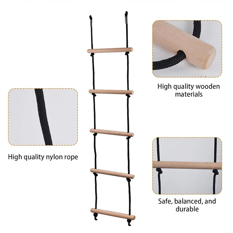 Children Climbing Rope Ladder  - Kids Outdoor Climbing Structure review and price