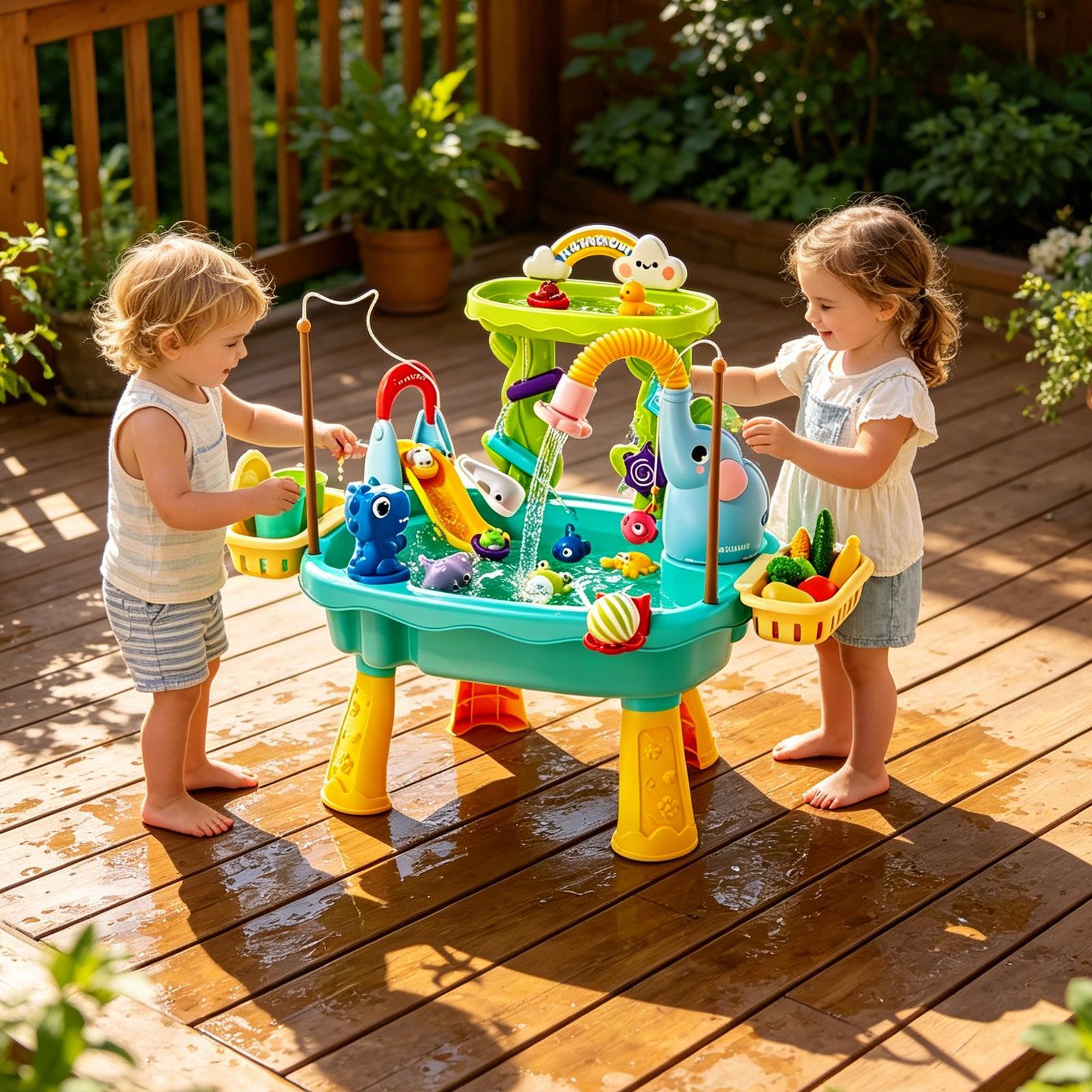 Upgraded Toddler Water Table K - Kids Outdoor Sensory Table review and price