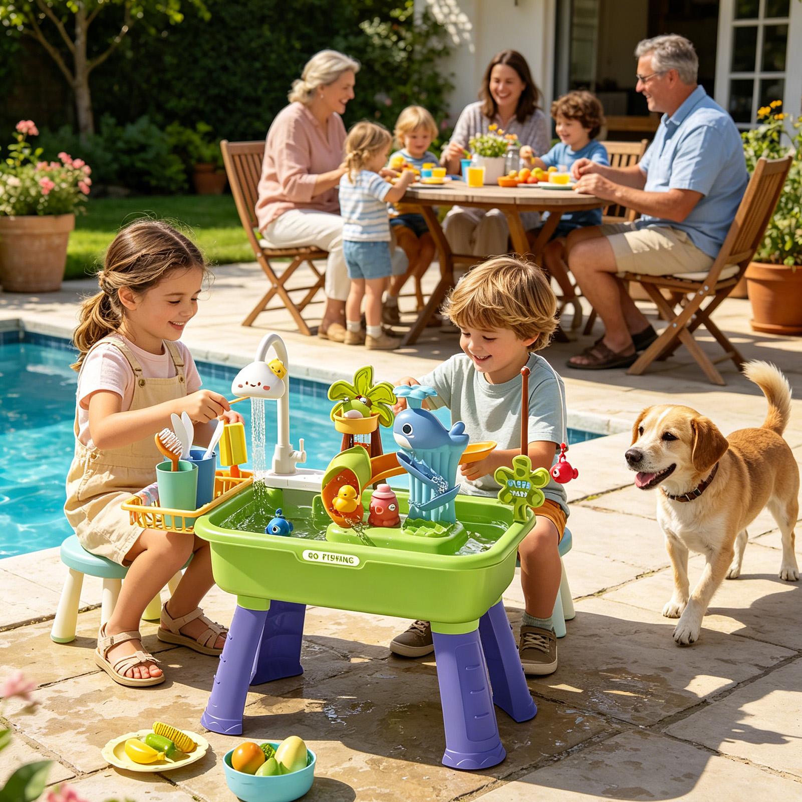 Water Table For Kids With Pump - Kids Outdoor Sink review and price
