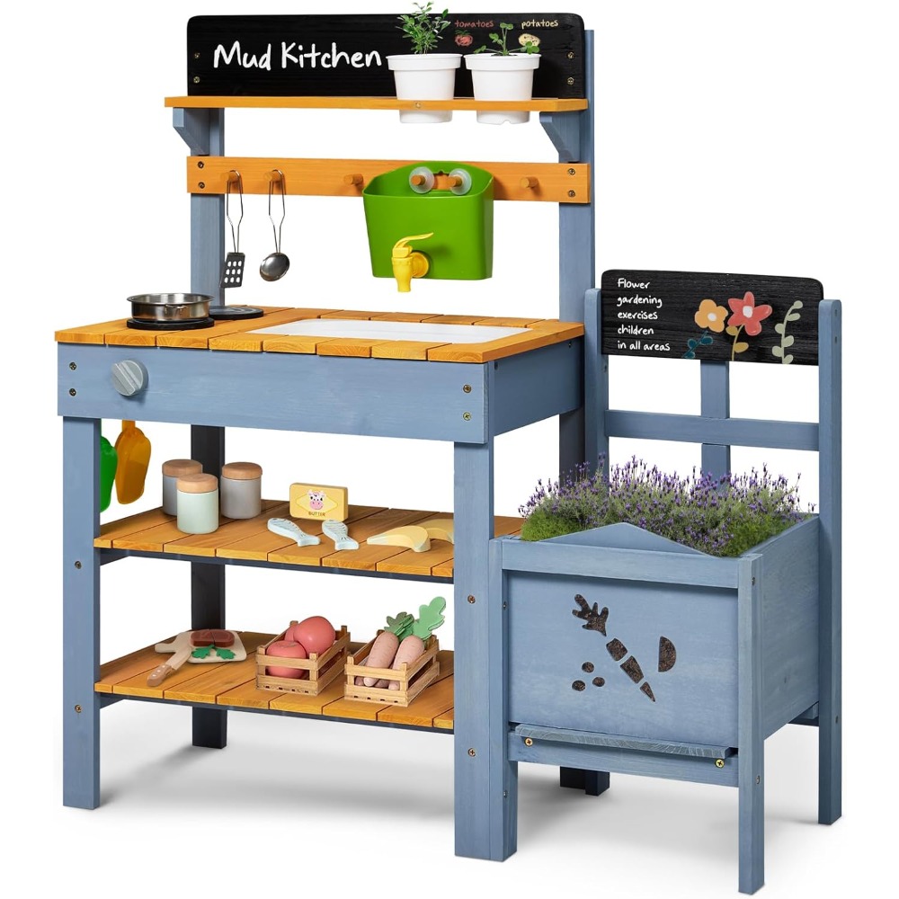 US Shipping Mud Kitchen for Ki - Kids Outdoor Sink review and price