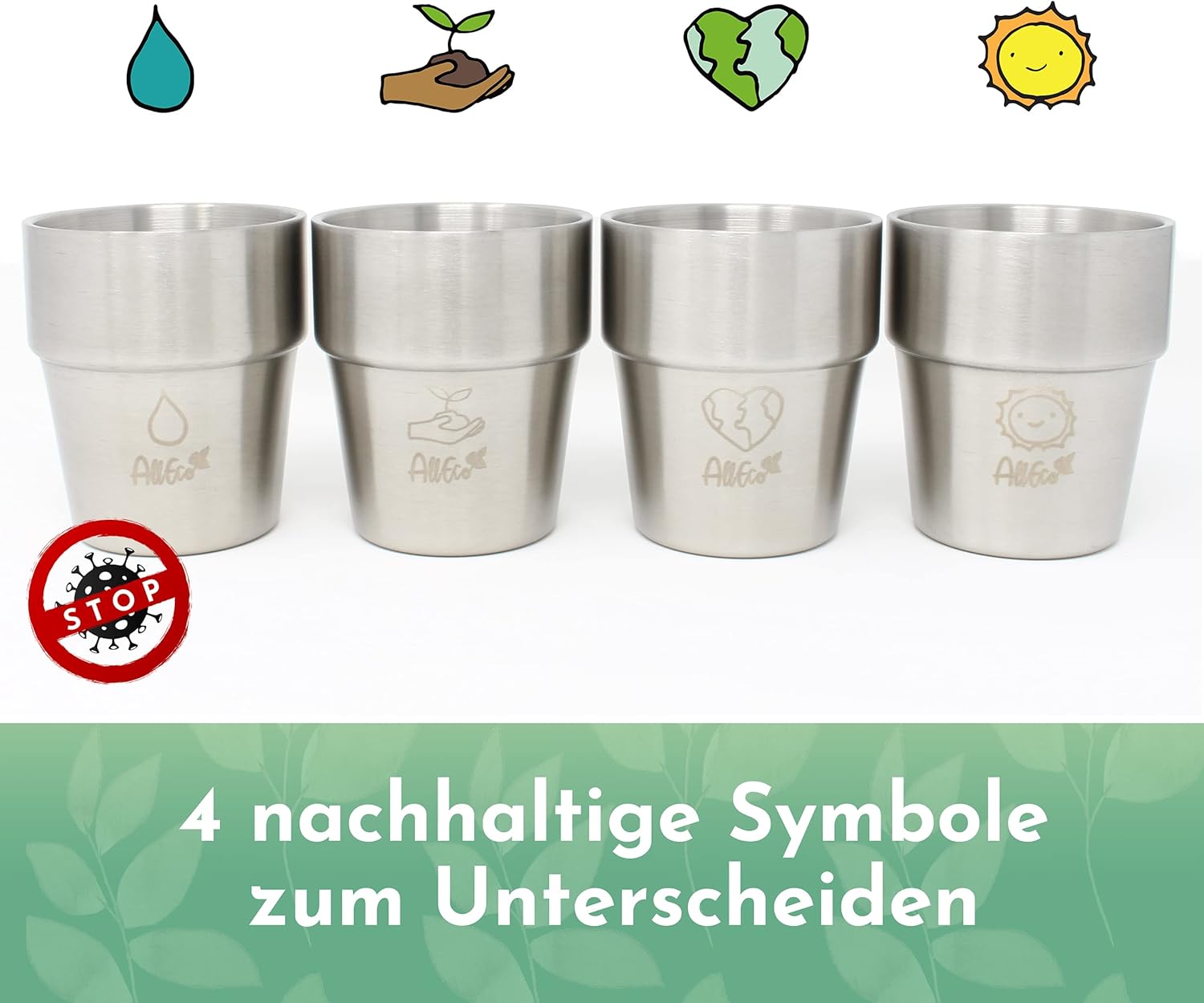 4 Sets of 300ml Sustainable Re - Outdoor Kid Friendly review and price