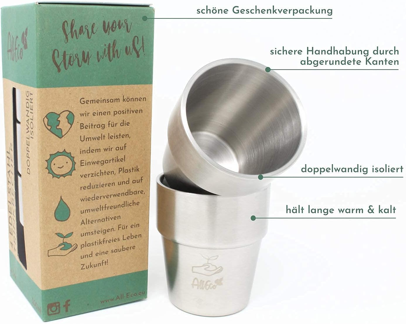 4 Sets of 300ml Sustainable Re - Outdoor Kid Friendly review and price