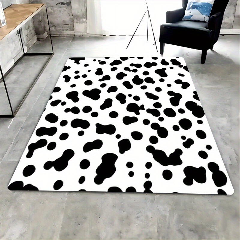 Flannel Printed Cow Print Rug  - Kids Outdoor Zone review and price