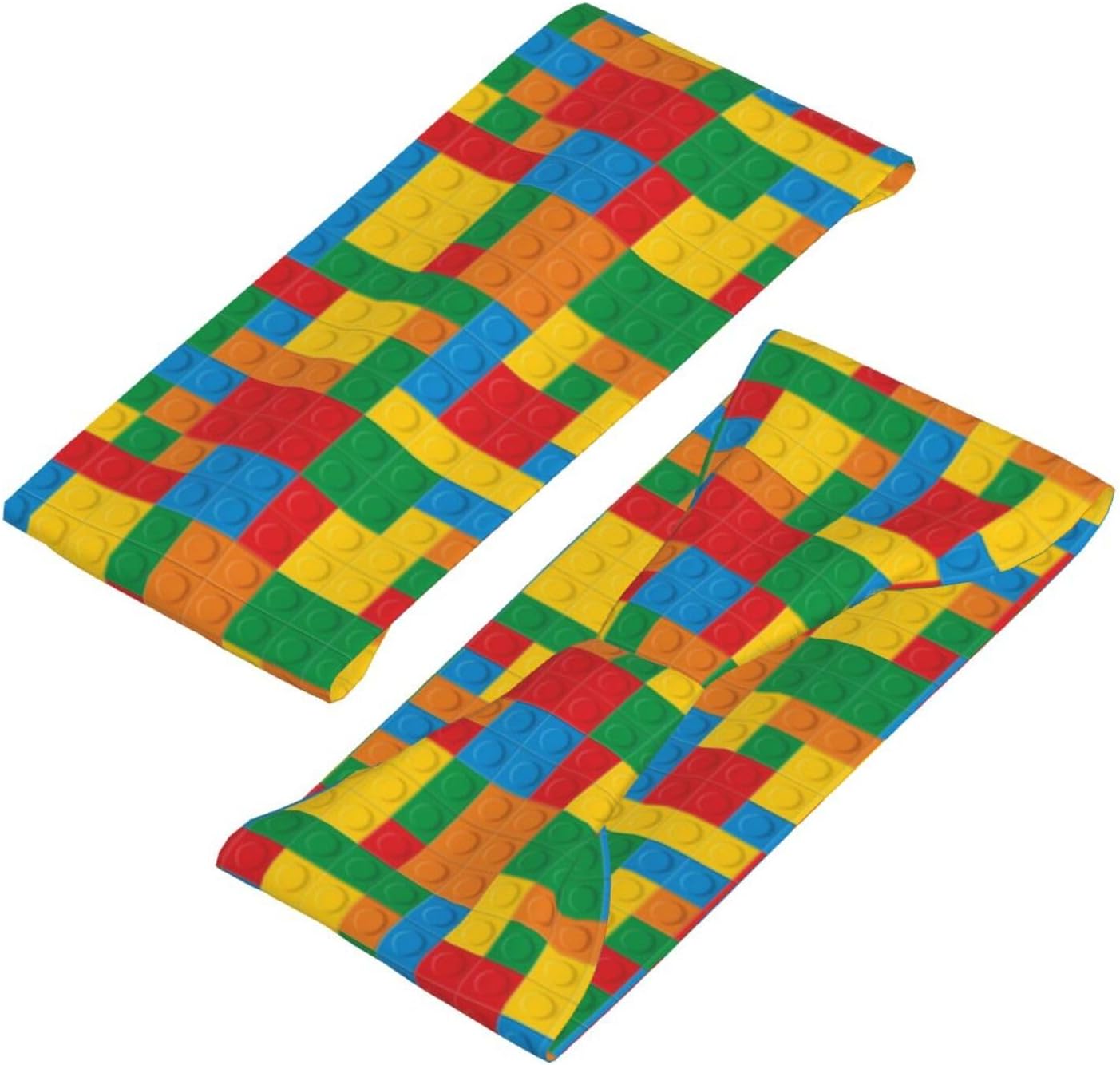 Colorful Building Blocks Print - Kids Outdoor Yoga review and price