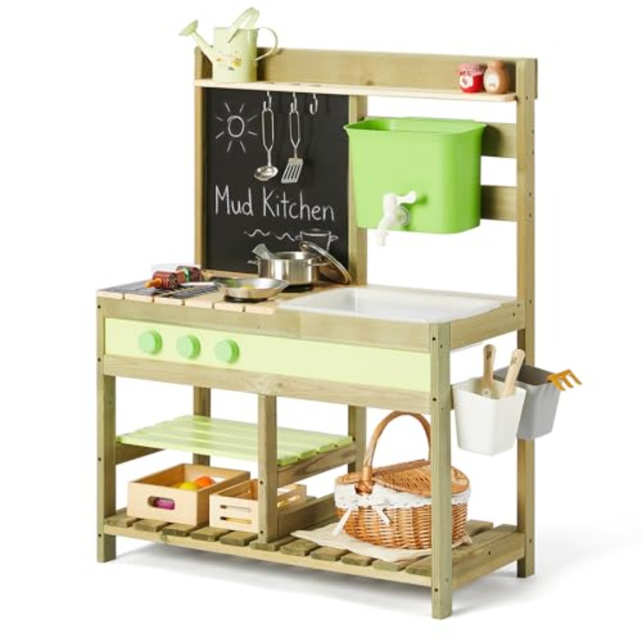 Outdoor mud kitchen for kids:  - Kids Outdoor Sink review and price
