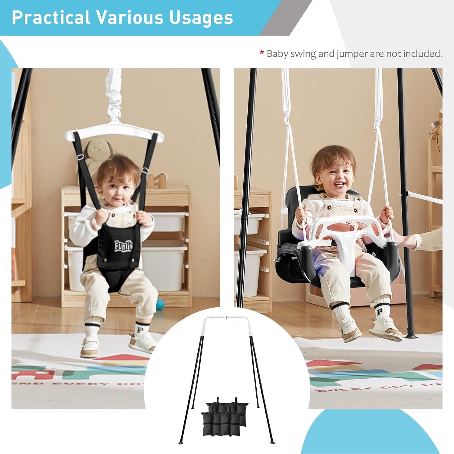 Foldable Swing Stand for Kids  - Kids Outdoor Foldable Chair review and price