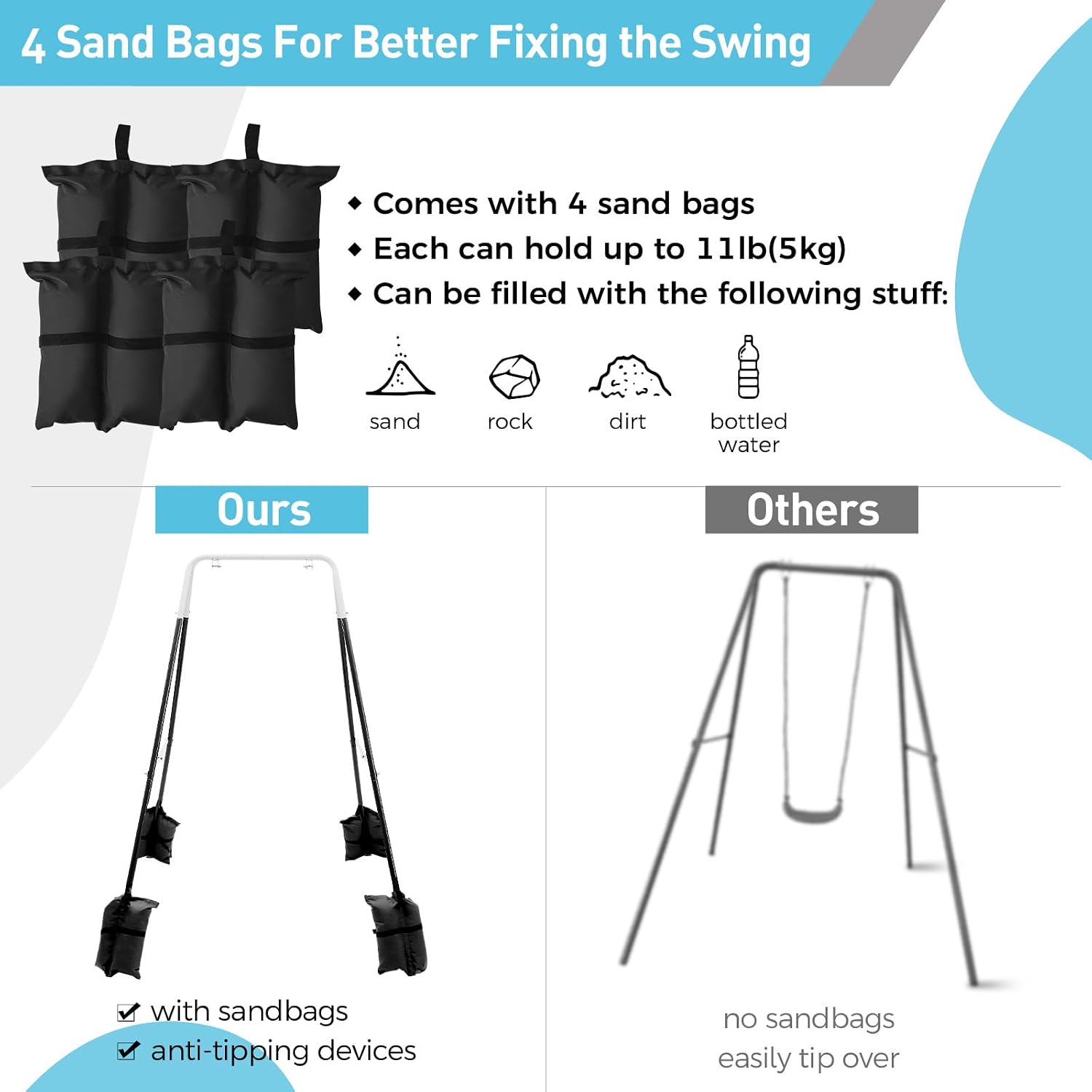 Foldable Swing Stand for Kids  - Kids Outdoor Foldable Chair review and price