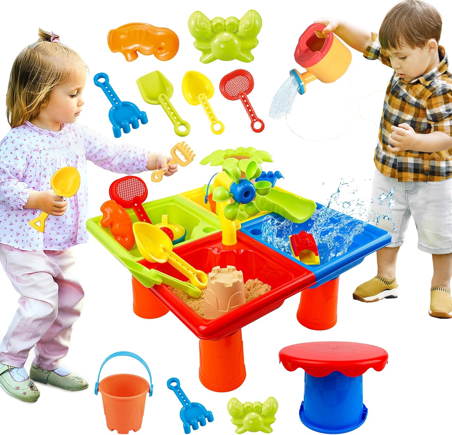 4 In 1 Kids Water and Sand Out - Kids Outdoor Sensory Table review and price