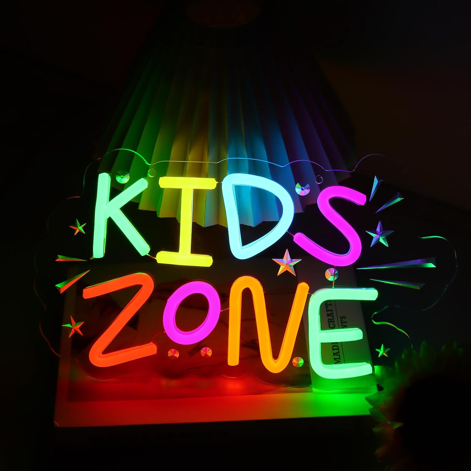 Kids Zone Neon Sign Art Wall L - Kids Outdoor Zone review and price