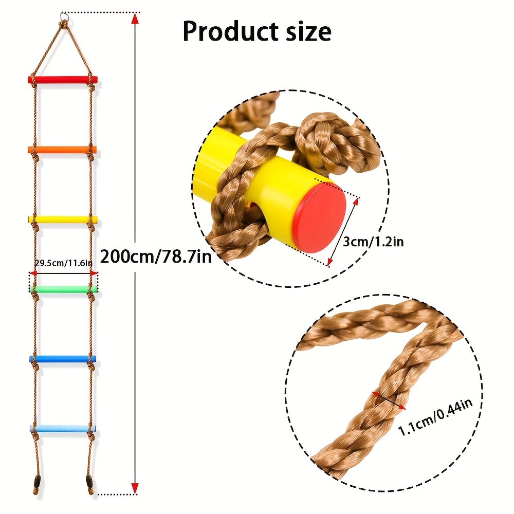 1pc Colorful Kid Climbing Ladd - Kids Outdoor Climbing Structure review and price