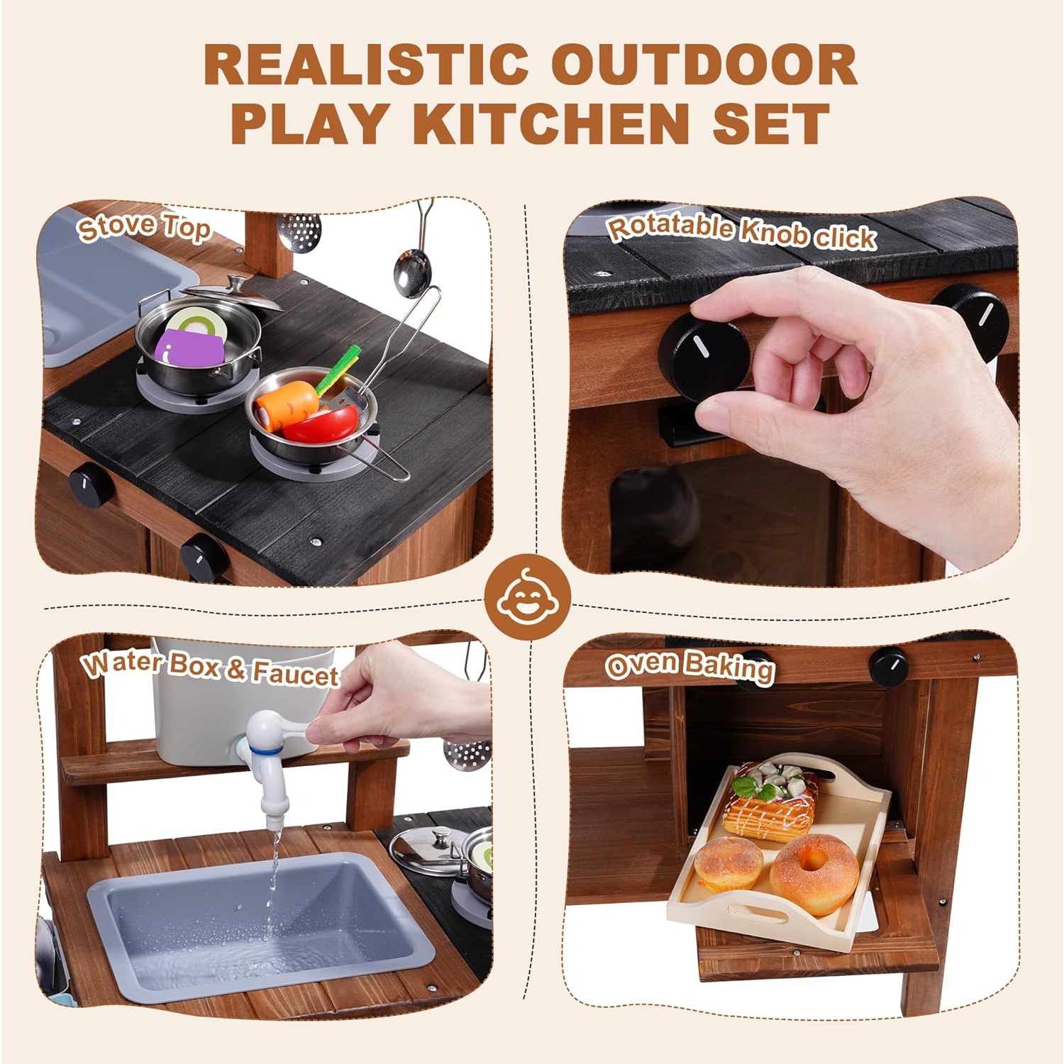 Outdoor Mud Kitchen Toy for Ki - Kids Outdoor Sink review and price