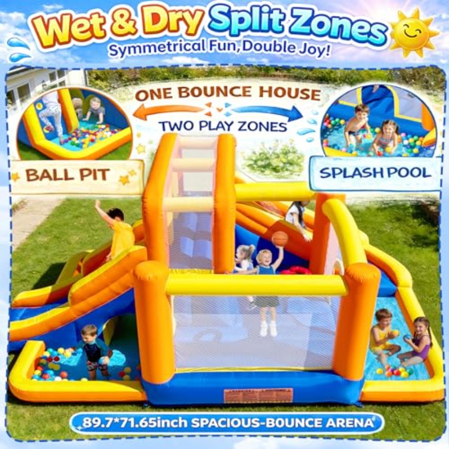 Outdoor bounce house water sli - Kids Outdoor Zone review and price
