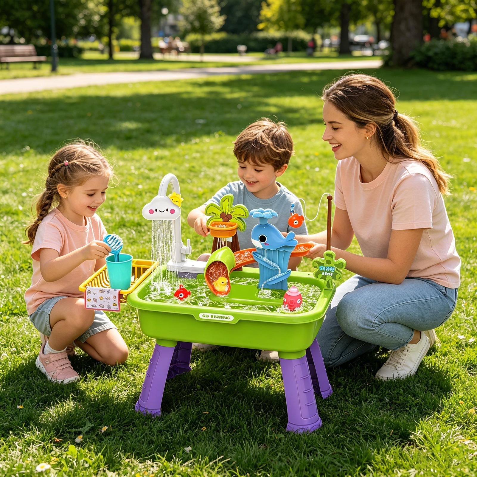 Upgraded Toddler Water Table K - Kids Outdoor Sensory Table review and price