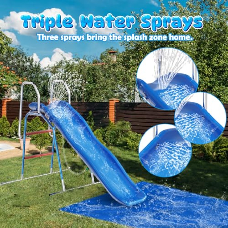 Backyard water slide for kids, - Kids Outdoor Zone review and price