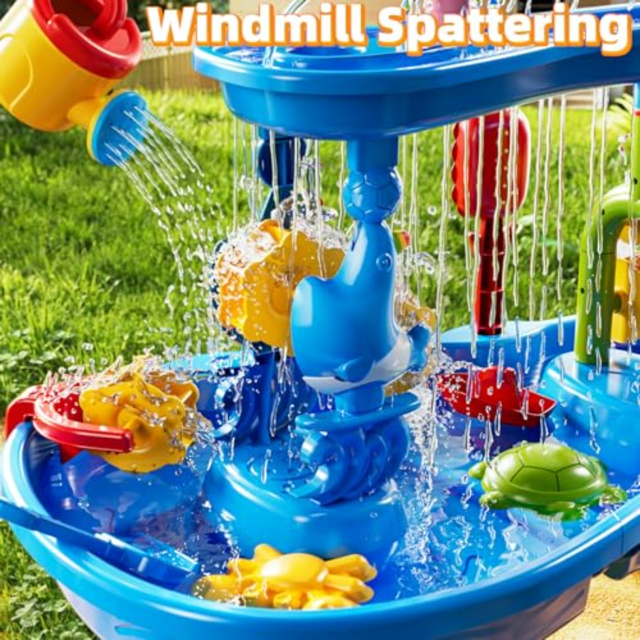 Outdoor 3-tier sensory play ta - Kids Outdoor Sensory Table review and price