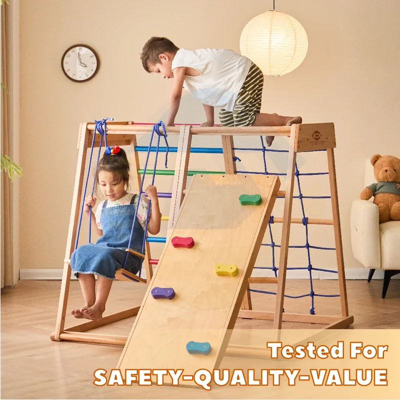 Wooden Climbing Frame Indoor P - Kids Outdoor Climbing Structure review and price