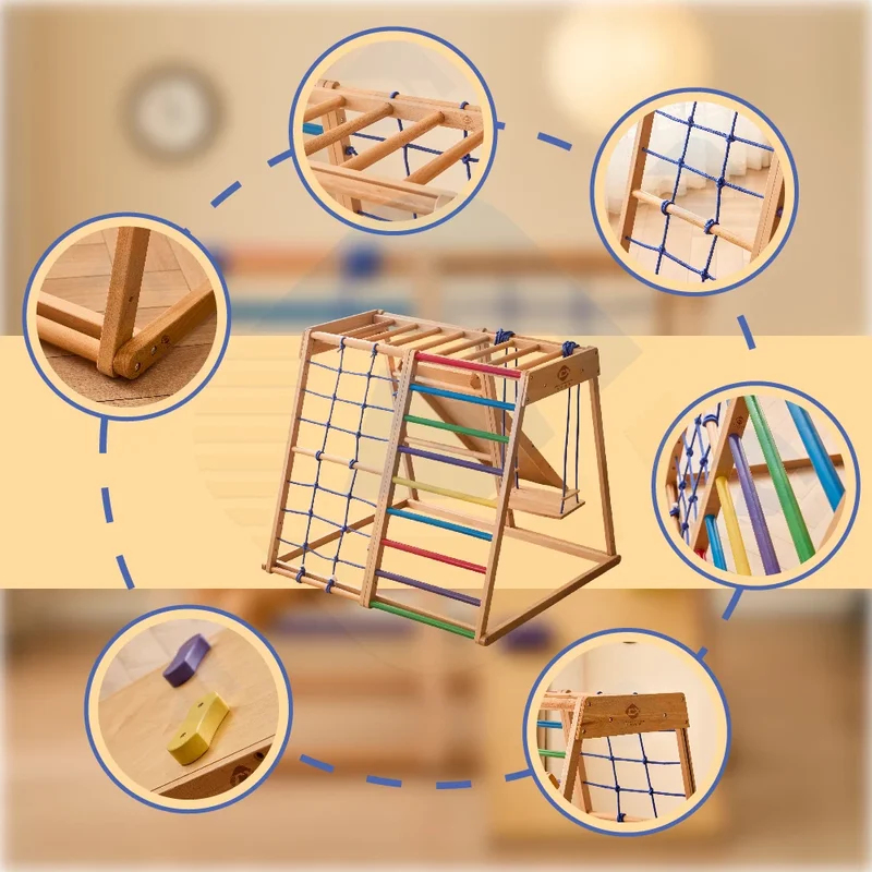 Wooden Climbing Frame Indoor P - Kids Outdoor Climbing Structure review and price