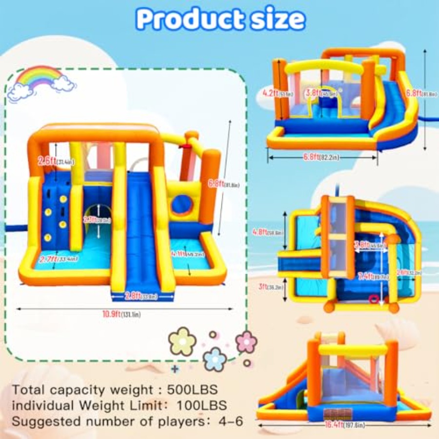 Outdoor bounce house water sli - Kids Outdoor Zone review and price